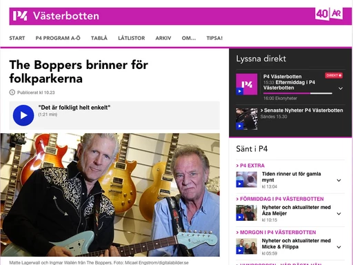 The Boppers brinner för folkparkerna