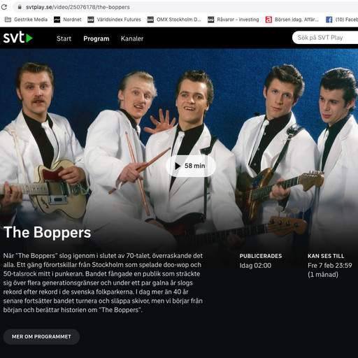 The Boppers - dokumentären nu på SVT Play